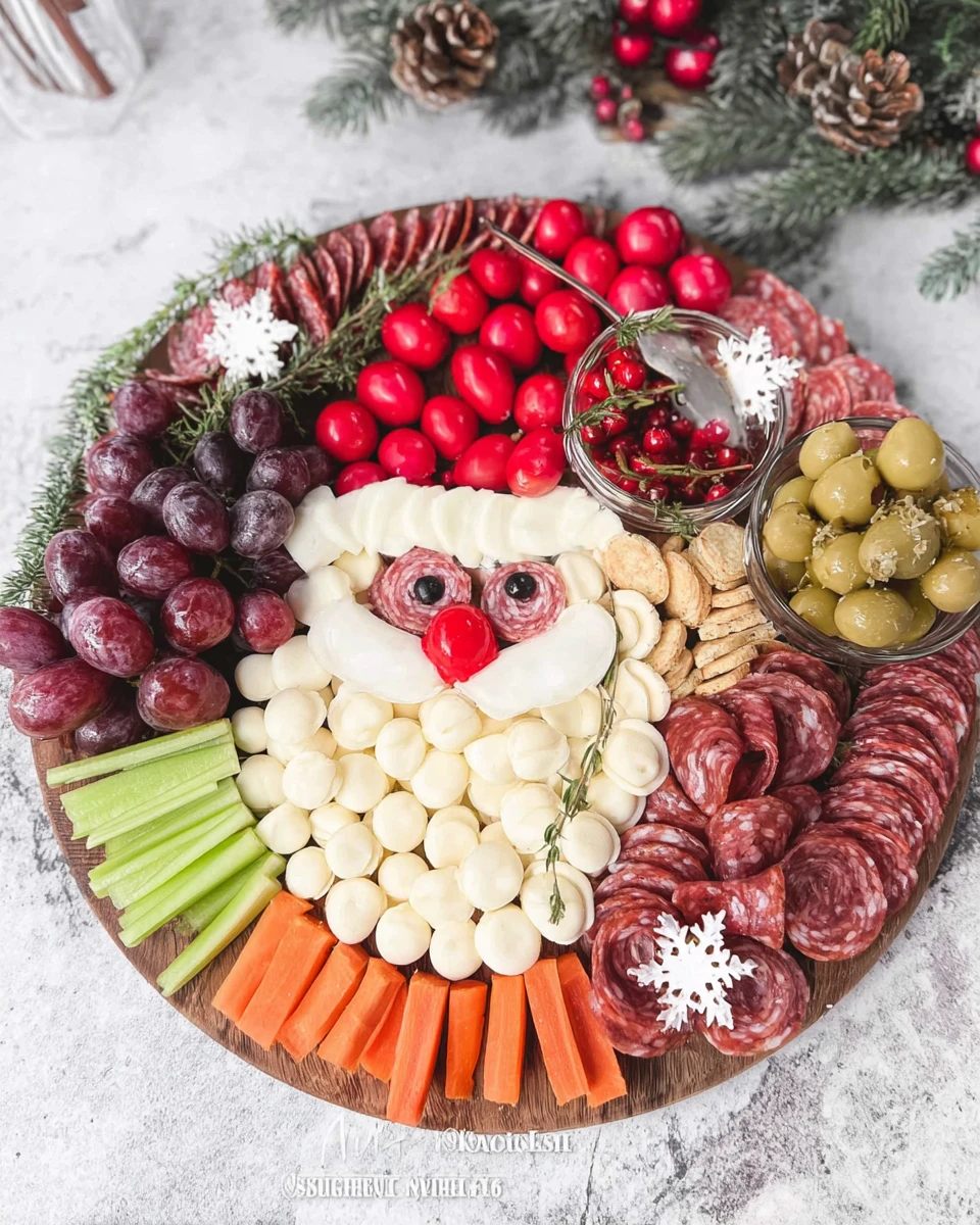 Santa Charcuterie Board