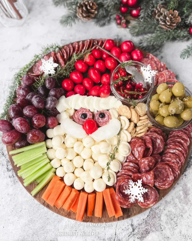 Santa Charcuterie Board