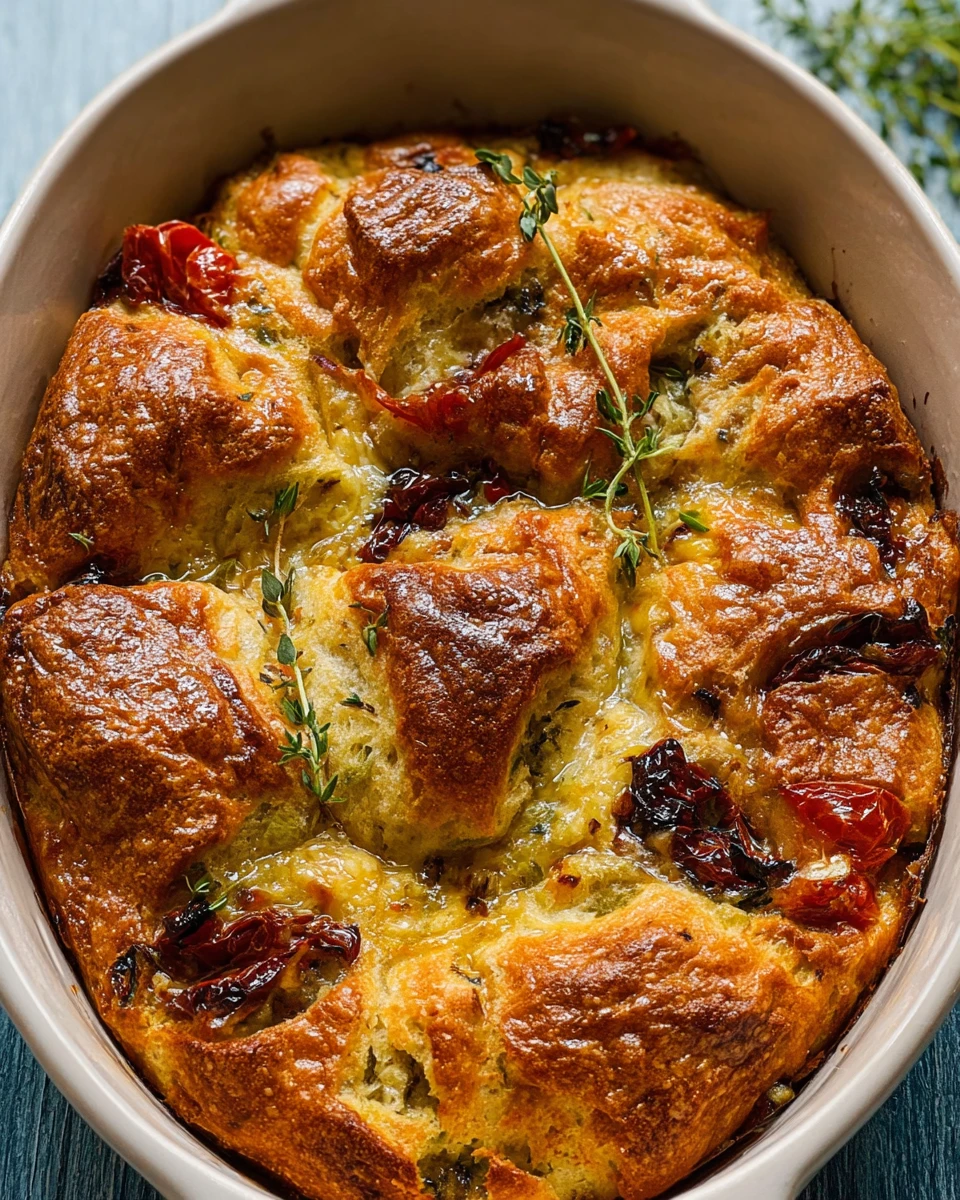 Southern Caprese Biscuit Breakfast Strata