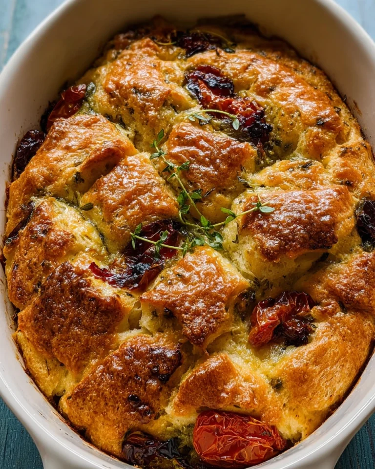 Southern Caprese Biscuit Breakfast Strata