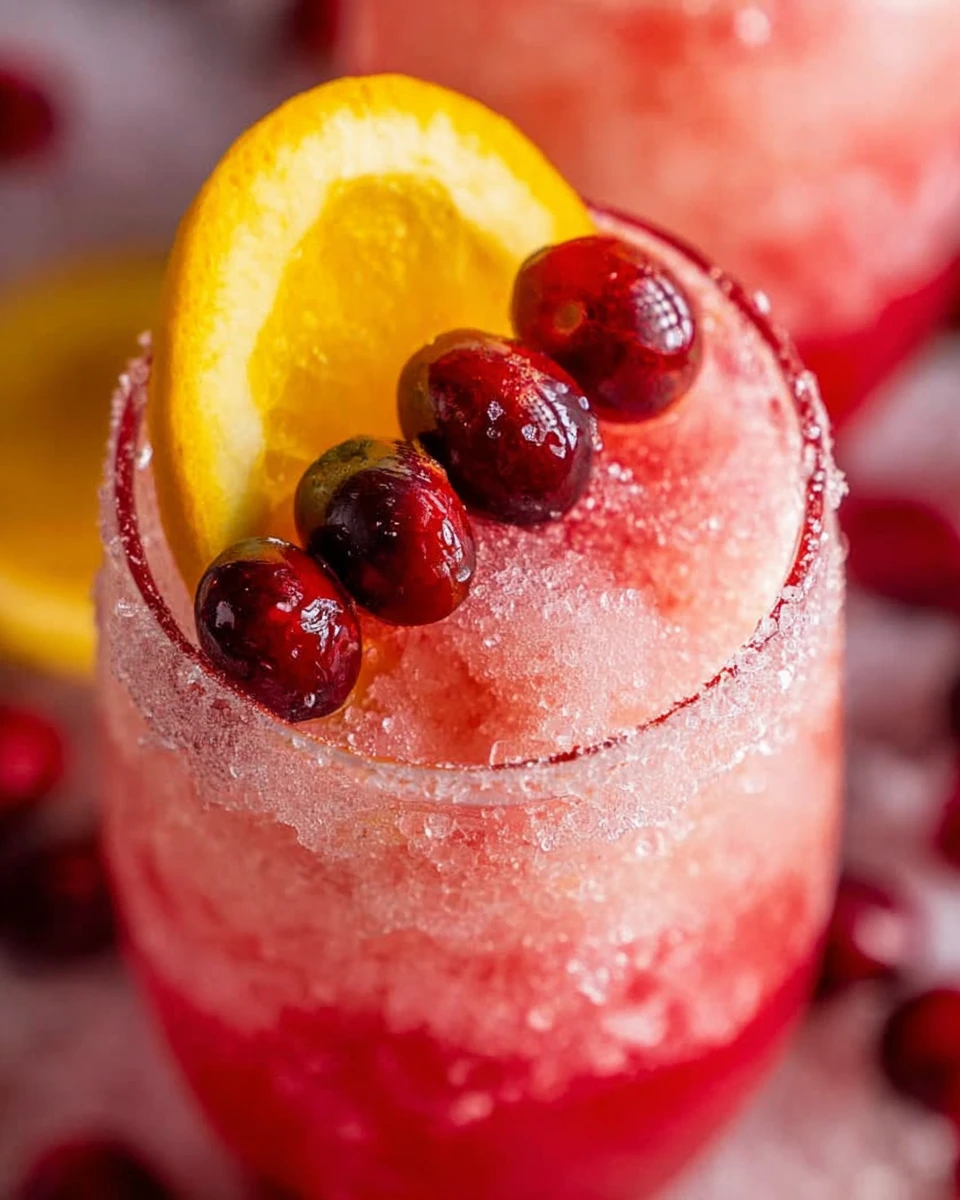 Sparkling Christmas Slush Drink