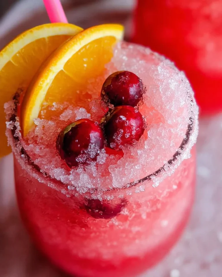 Sparkling Christmas Slush Drink