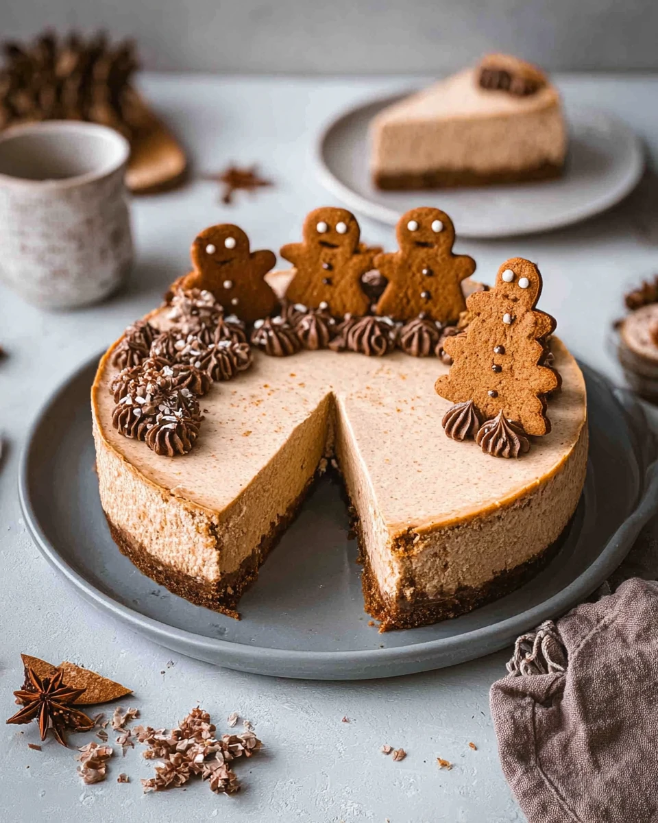 Vegan Gingerbread Cheesecake