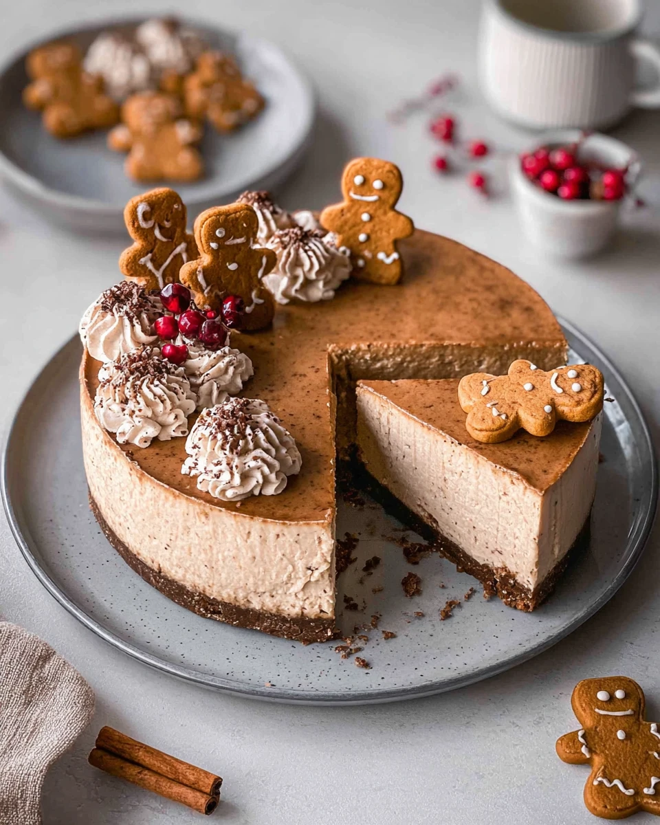 Vegan Gingerbread Cheesecake