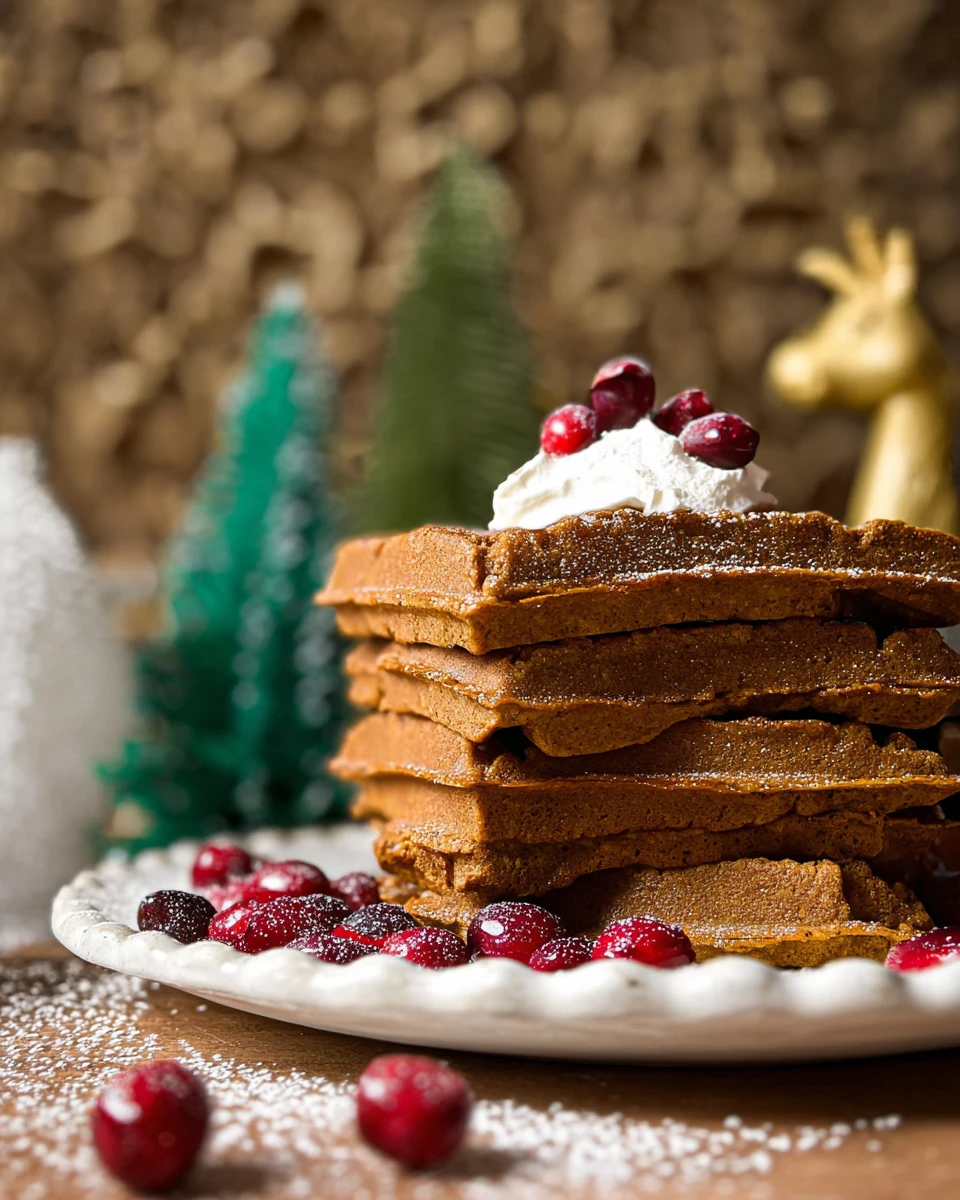 Vegan Gluten-Free Gingerbread Waffles