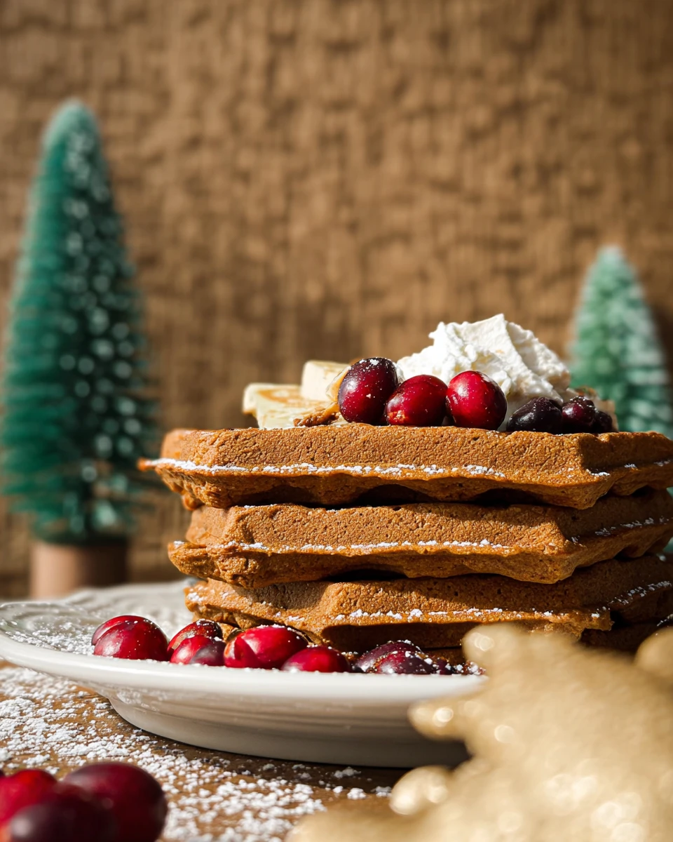Vegan Gluten-Free Gingerbread Waffles