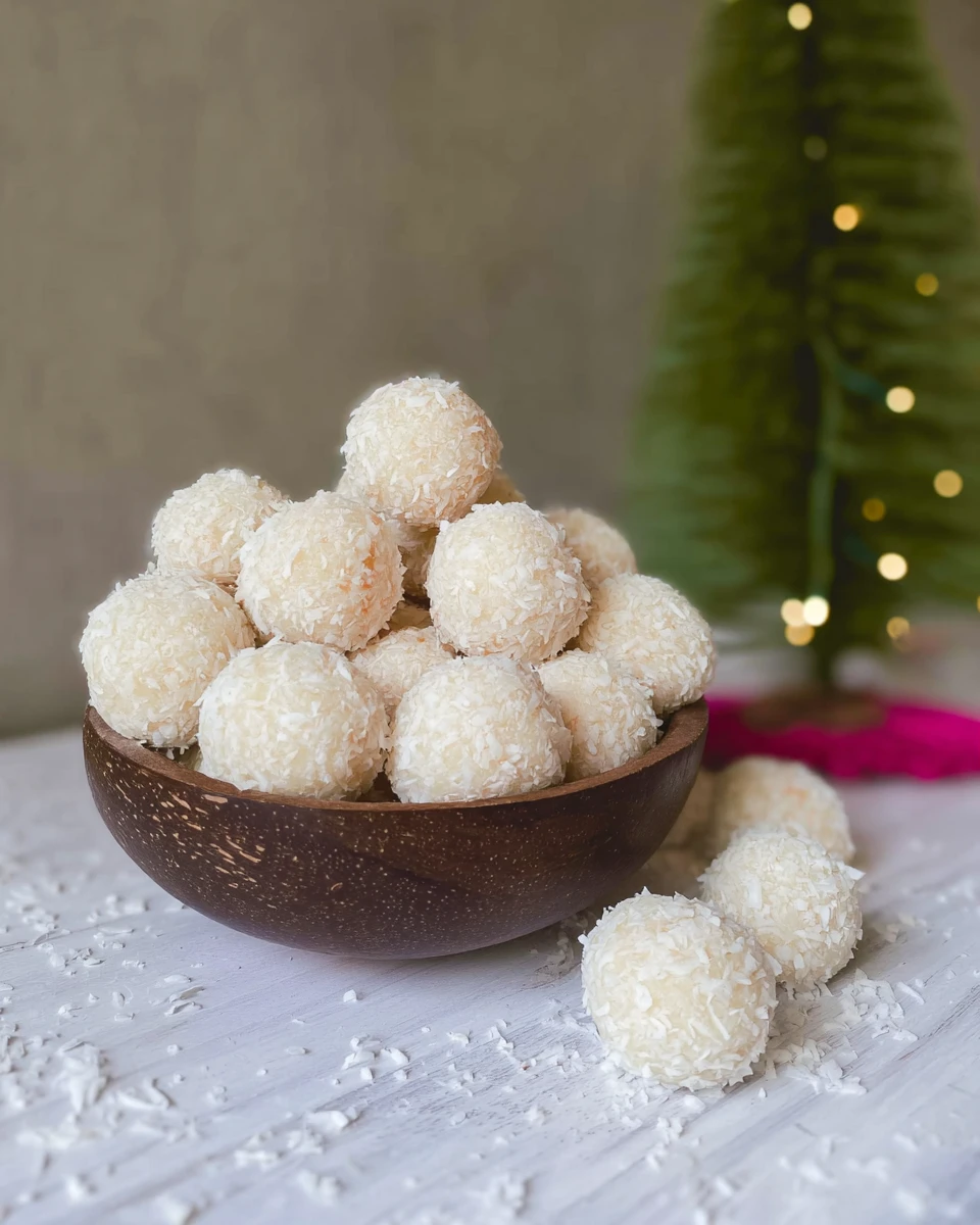 2-Ingredient No Bake Coconut Balls