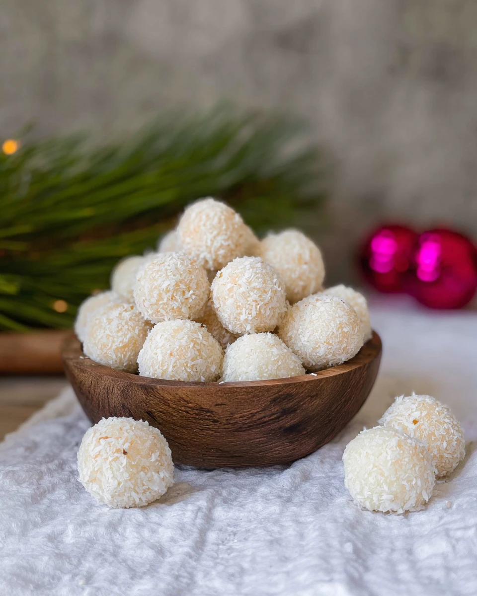 2-Ingredient No Bake Coconut Balls