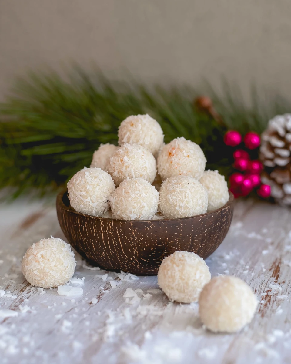 2-Ingredient No Bake Coconut Balls