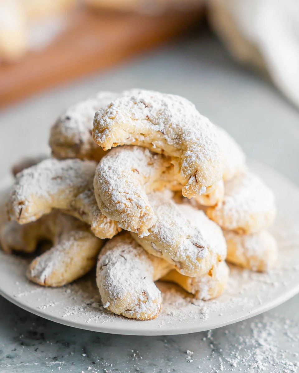 Almond Crescent Cookies