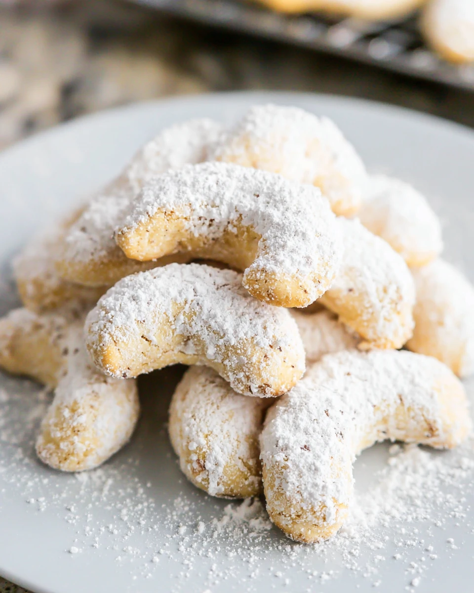 Almond Crescent Cookies
