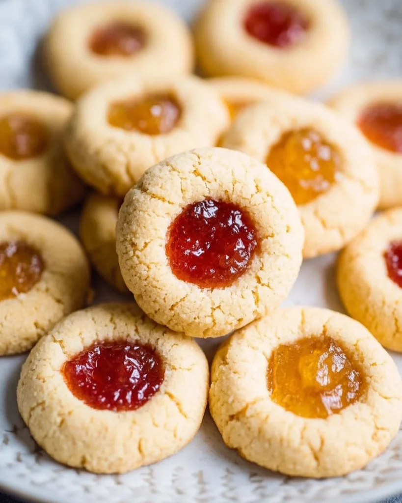 Almond Flour Thumbprint Cookies