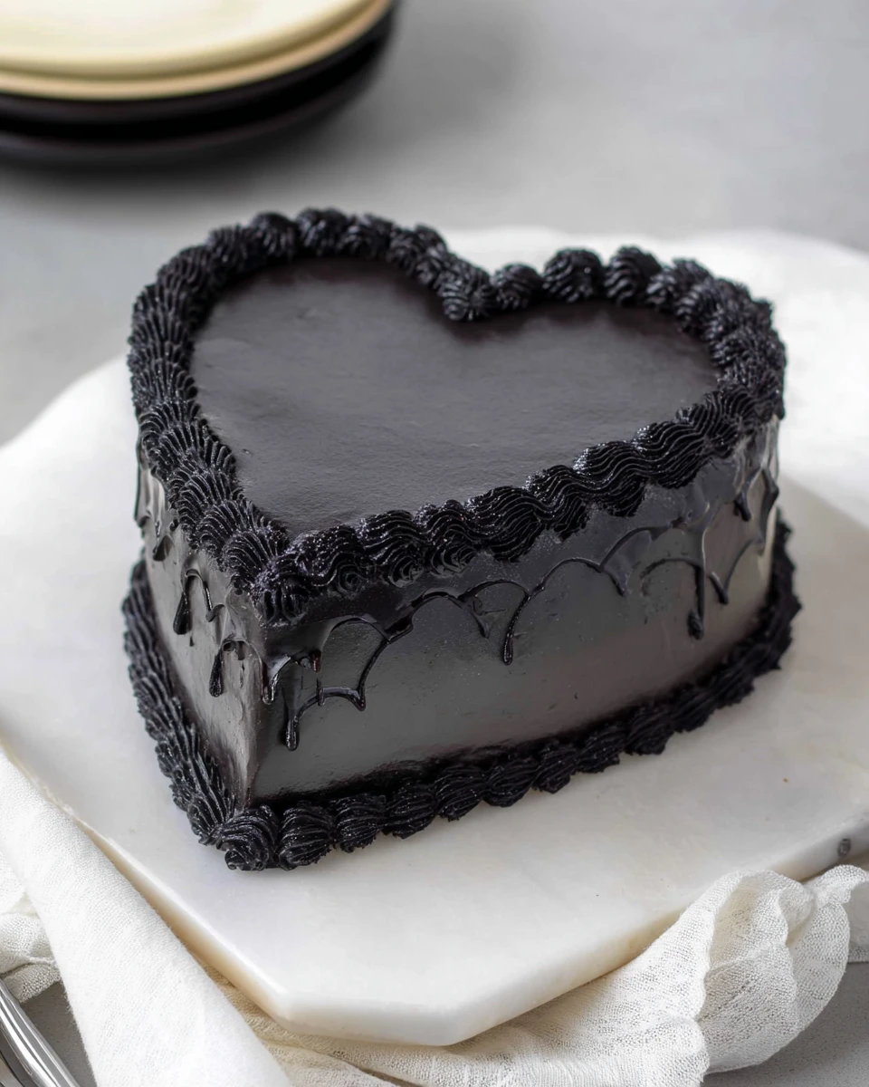 Black Heart Cake