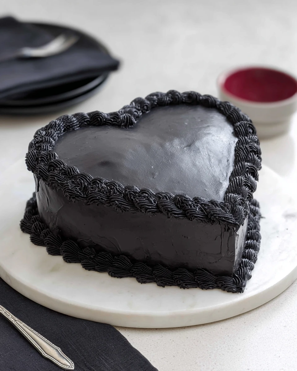 Black Heart Cake
