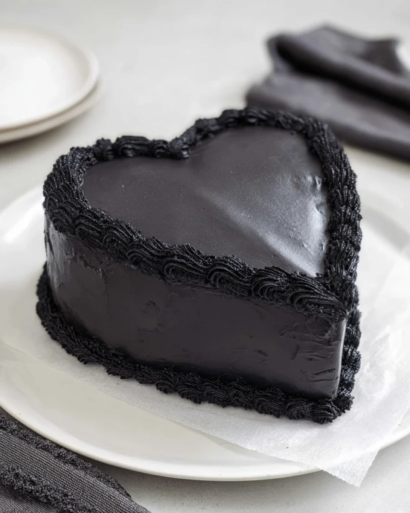 Black Heart Cake