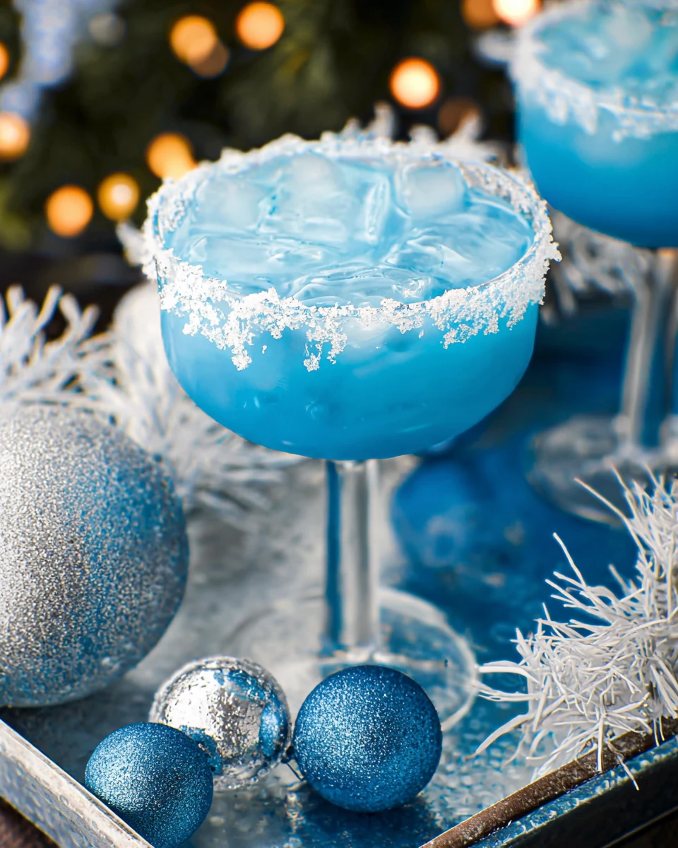 Blue Christmas Cocktail