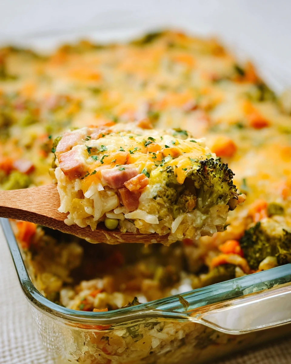 Broccoli, Ham and Cheese Casserole