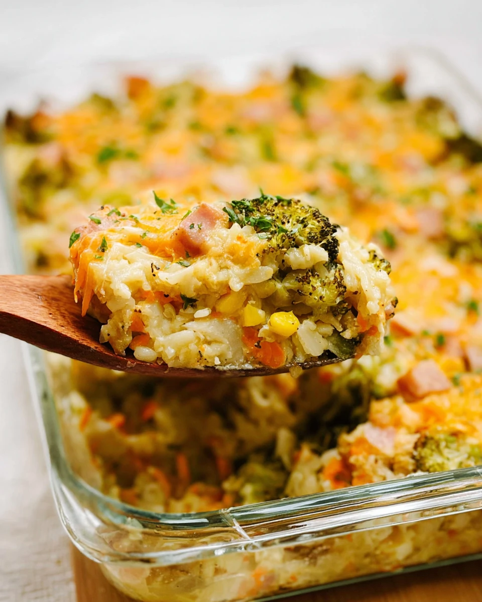Broccoli, Ham and Cheese Casserole