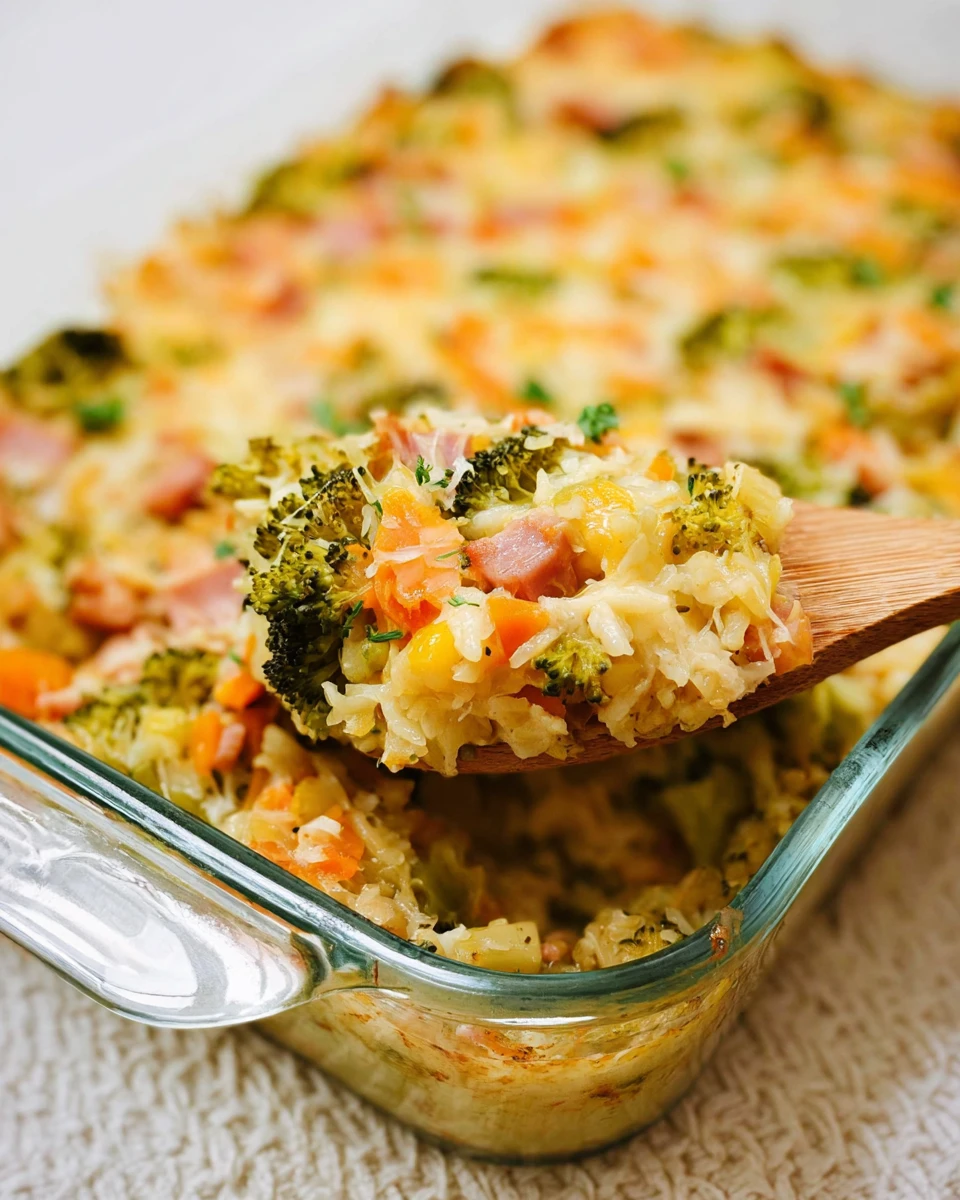 Broccoli, Ham and Cheese Casserole