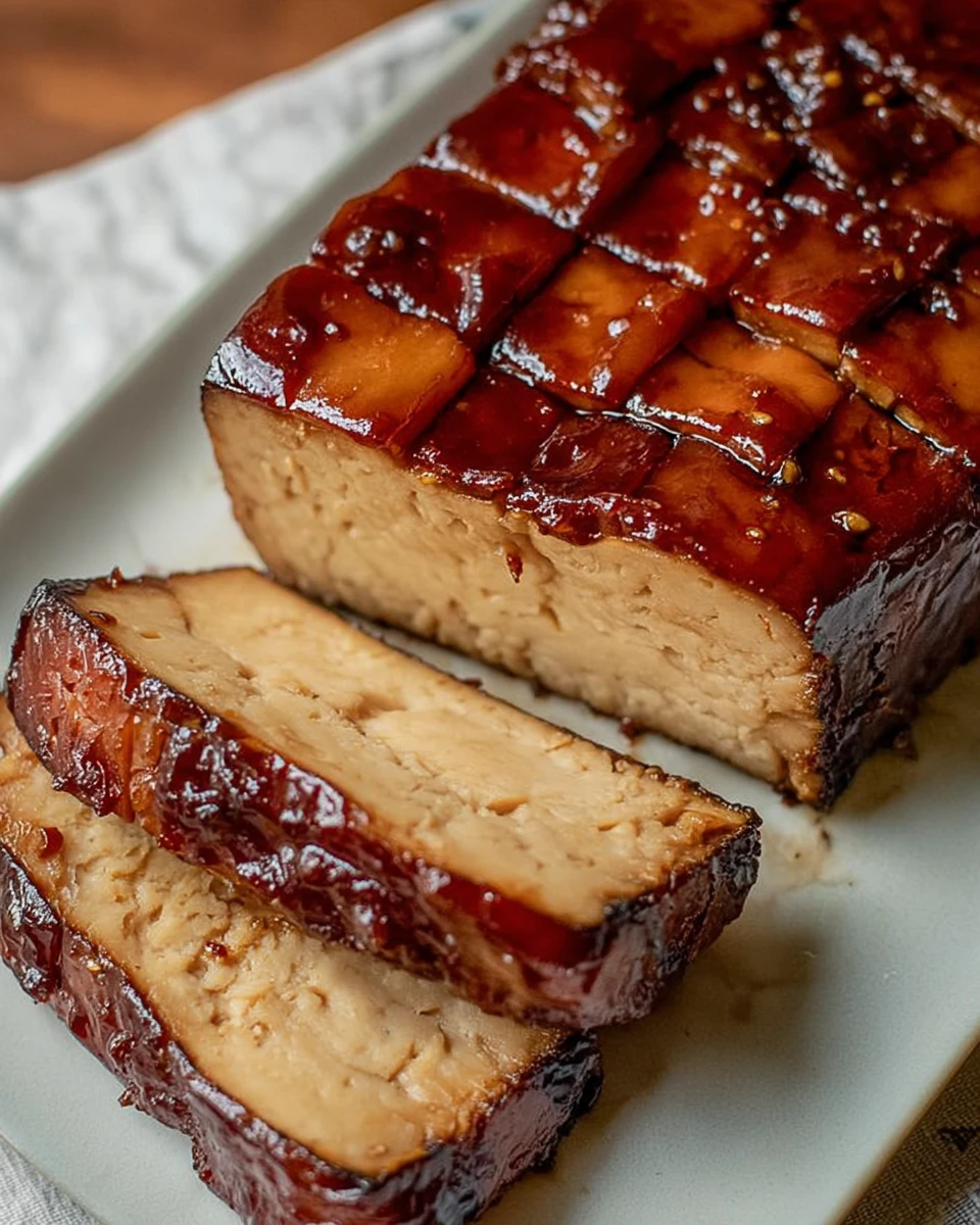 Brown Sugar Glazed Tofu Ham