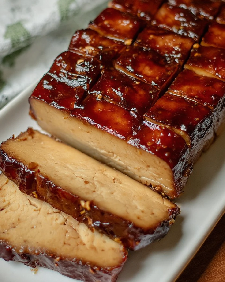 Brown Sugar Glazed Tofu Ham