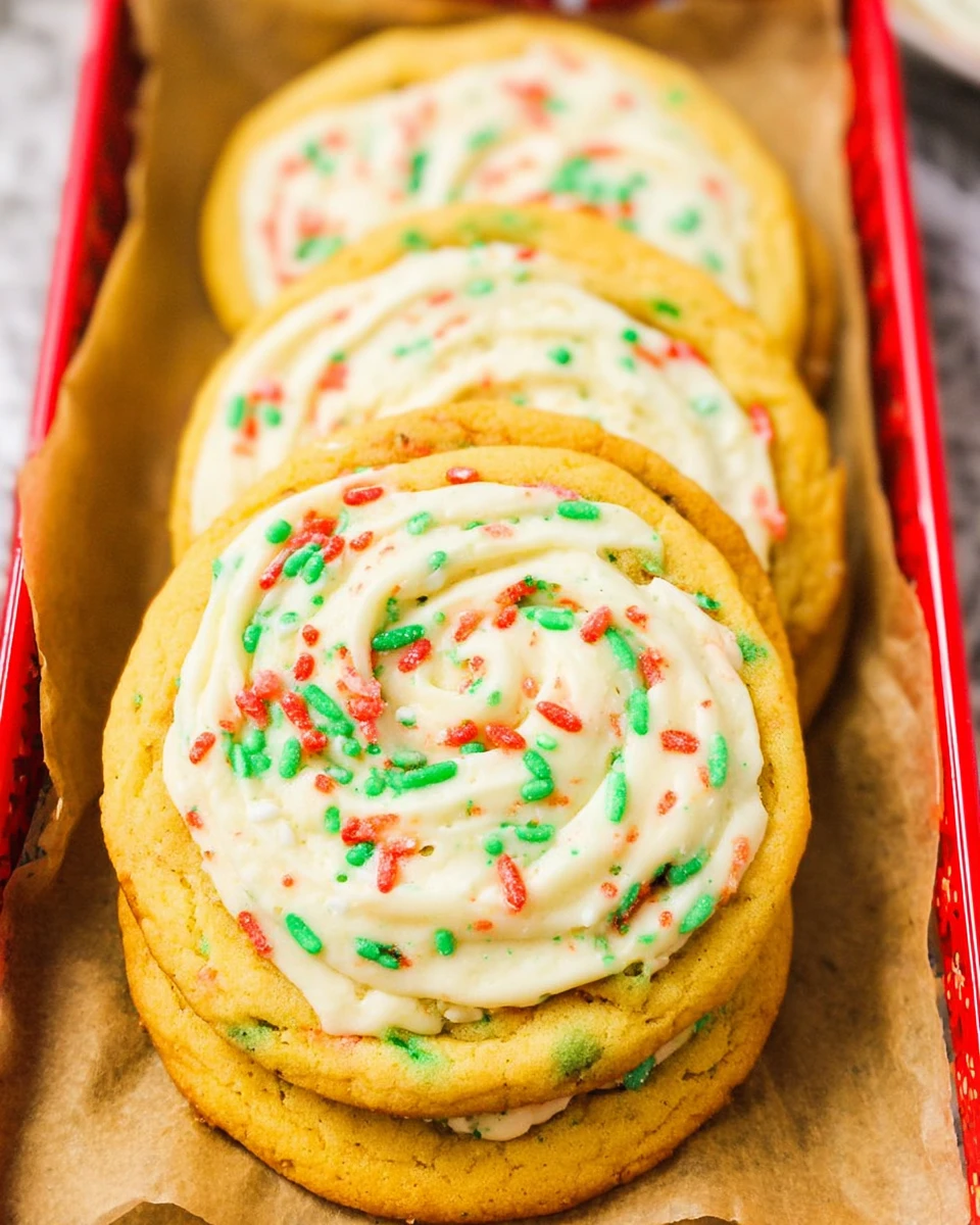 Cake Batter Christmas Cookies