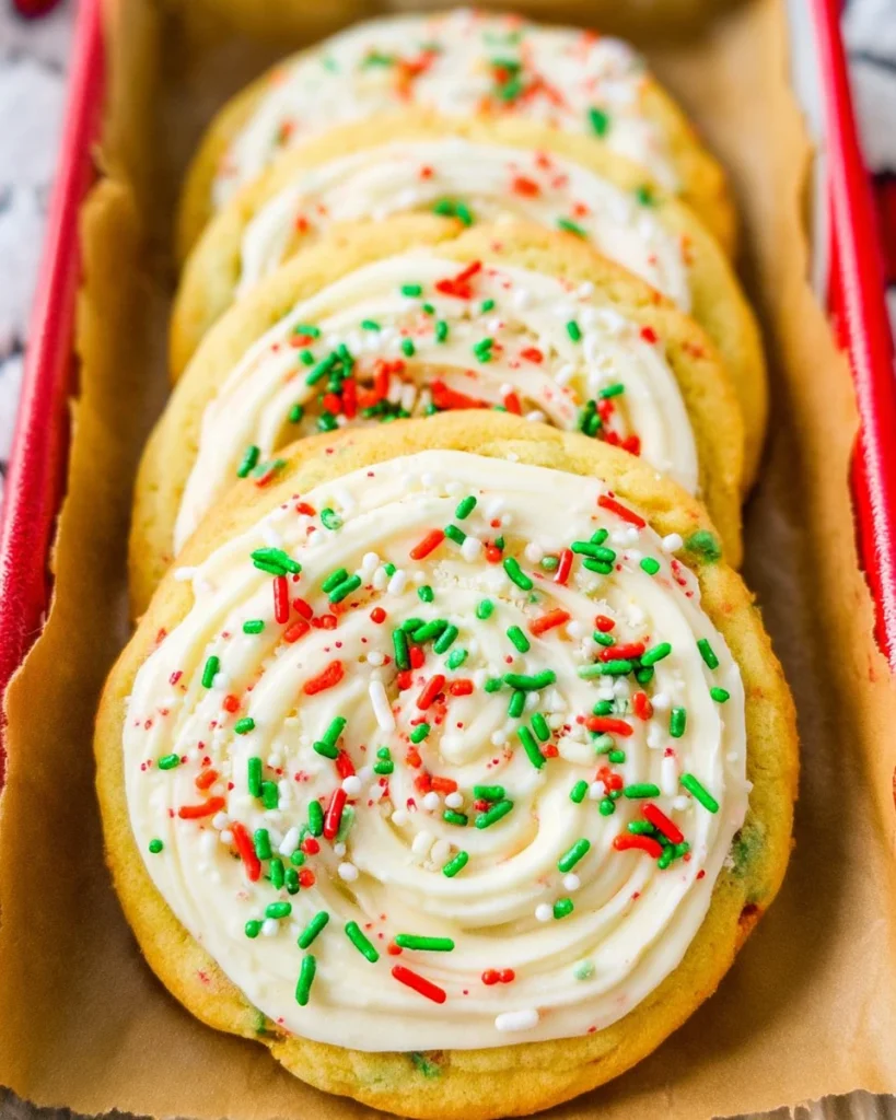 Cake Batter Christmas Cookies