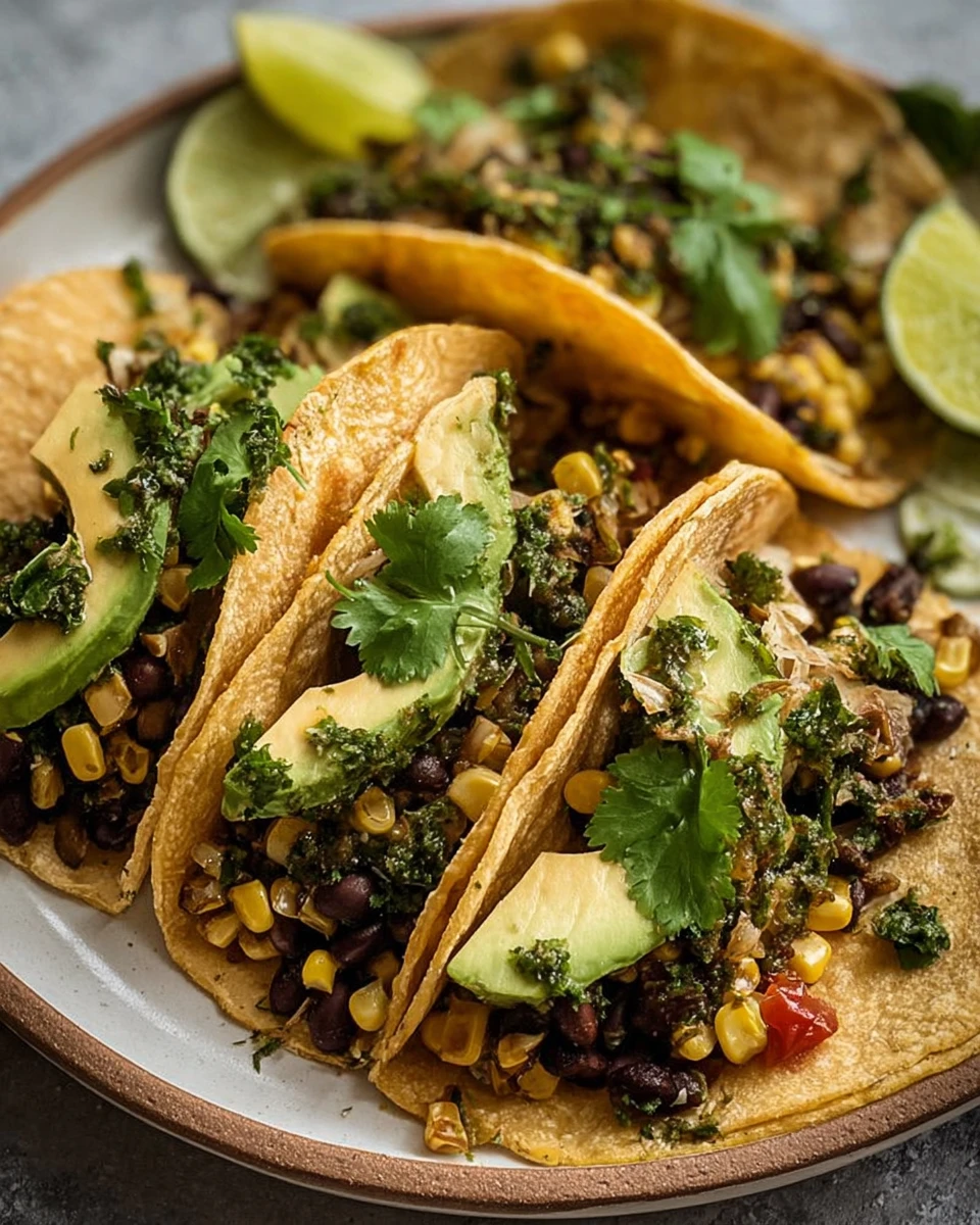 Chimichurri Corn Tacos