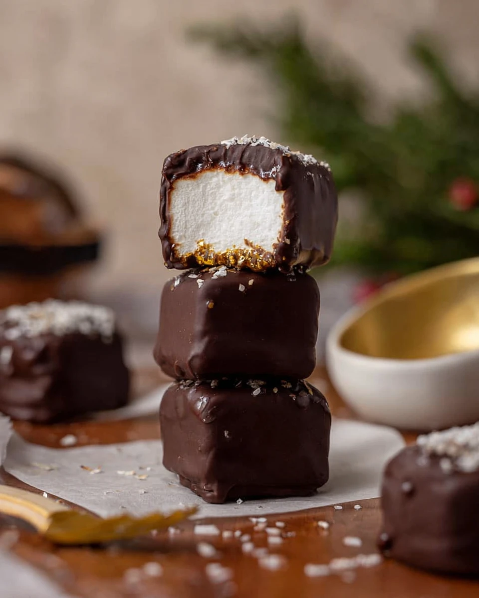 Chocolate Covered Marshmallows