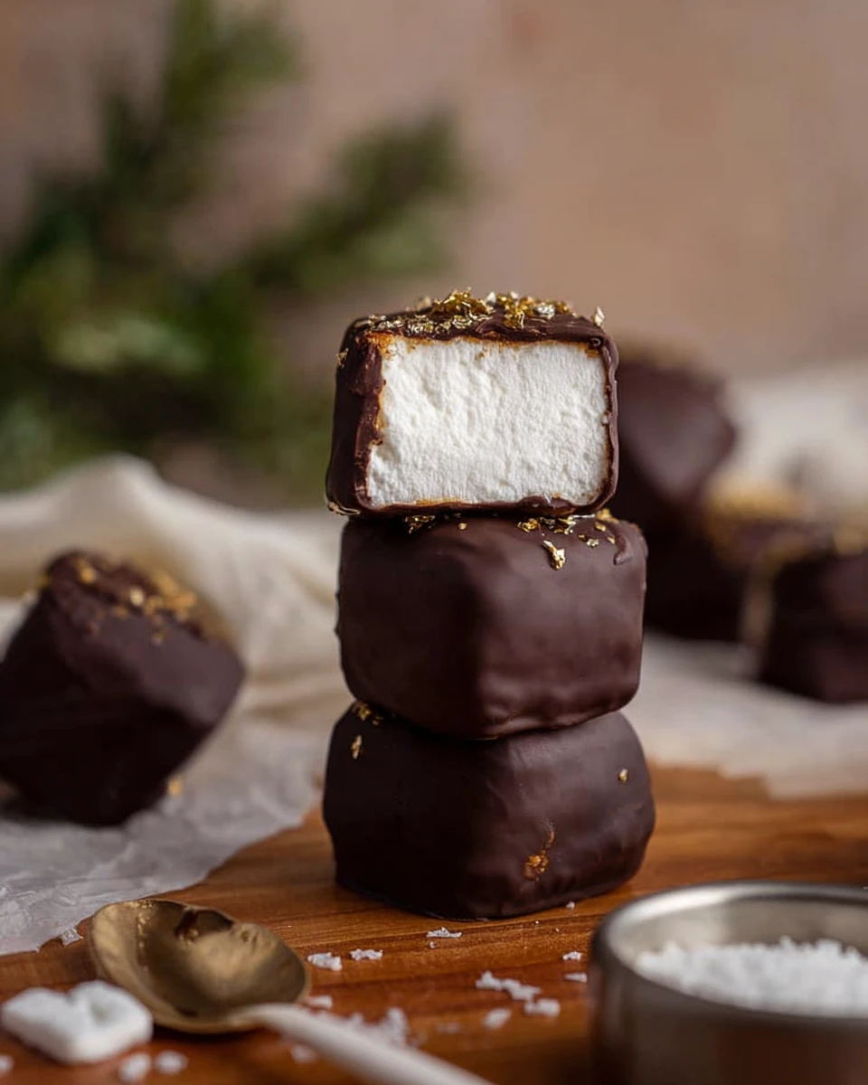 Chocolate Covered Marshmallows