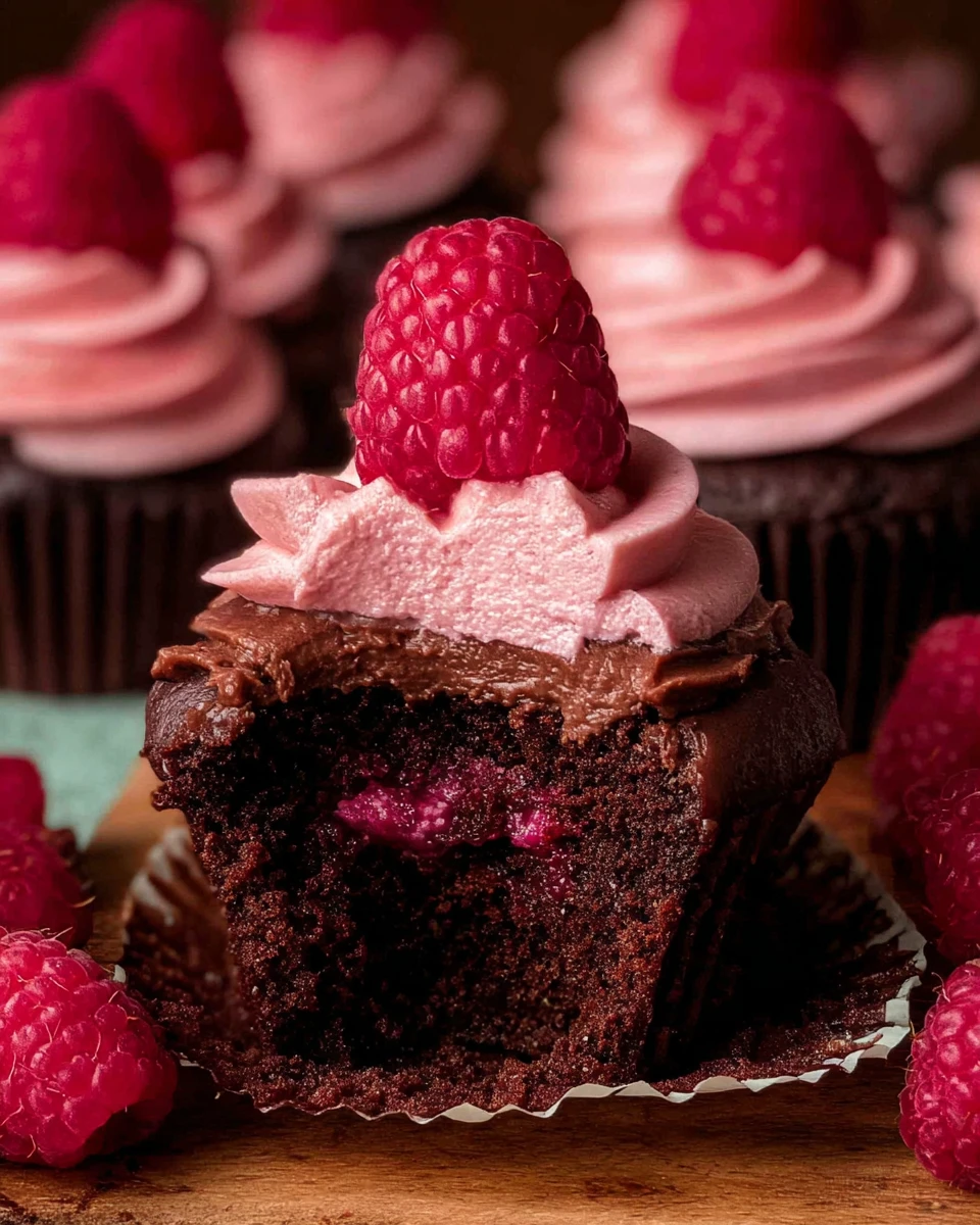 Chocolate Raspberry Cupcakes
