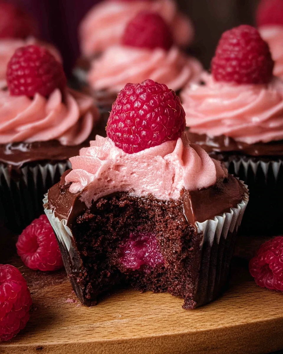 Chocolate Raspberry Cupcakes