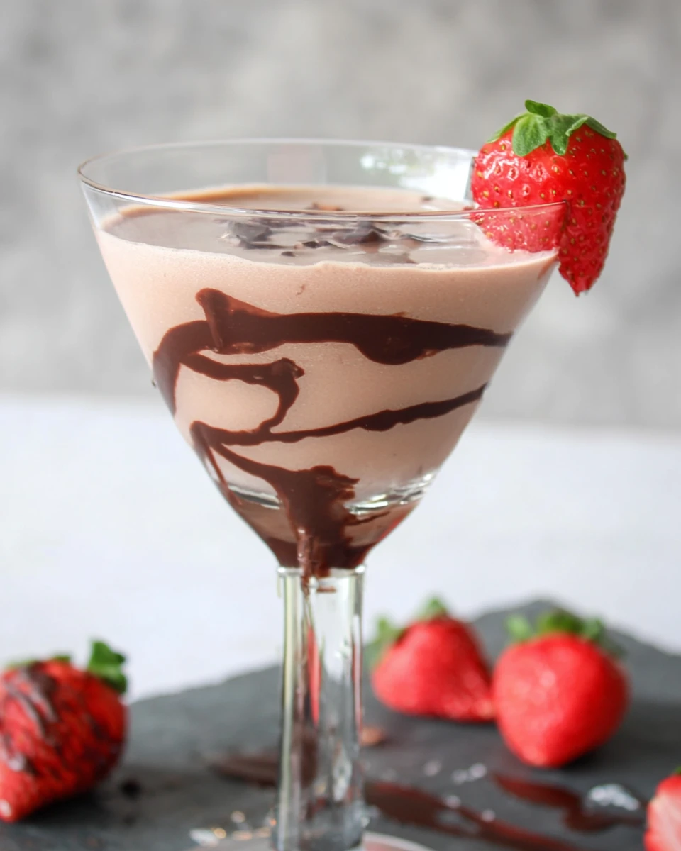 Chocolate Strawberry Mocktail
