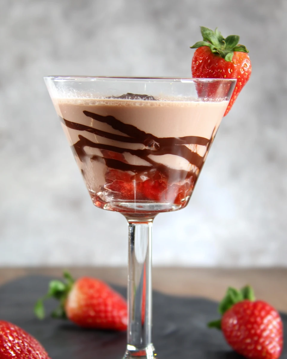 Chocolate Strawberry Mocktail