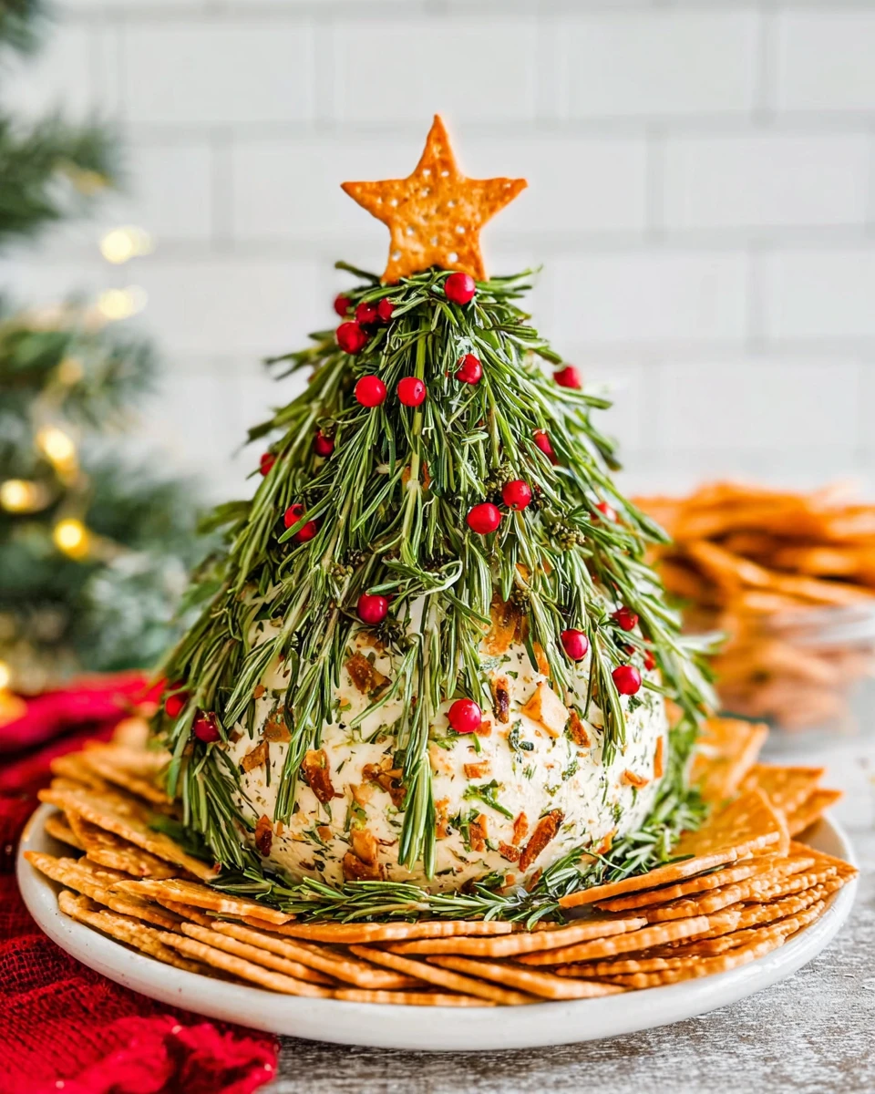 Christmas Tree Cheese Ball