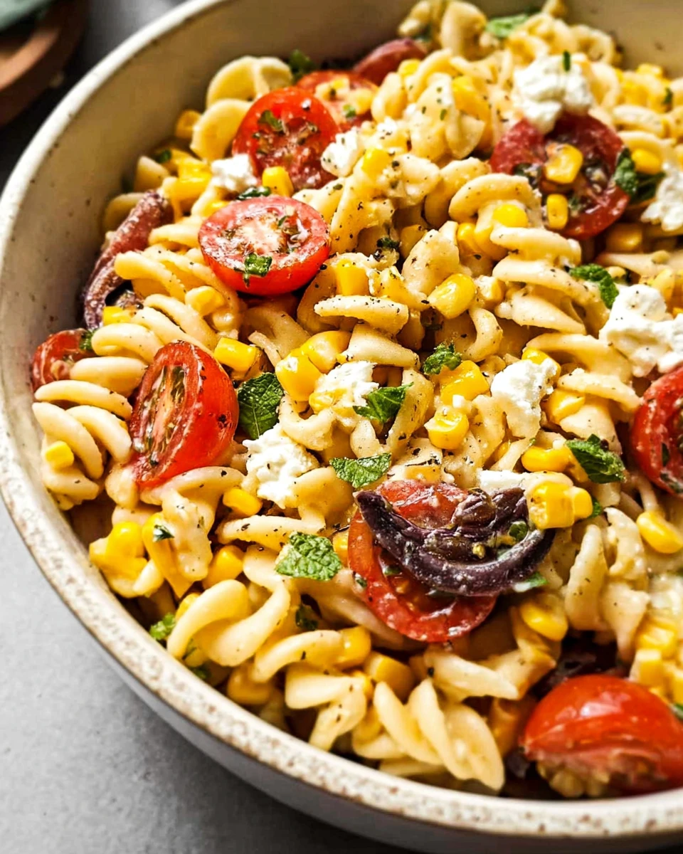 Corn and Tomato Pasta Salad