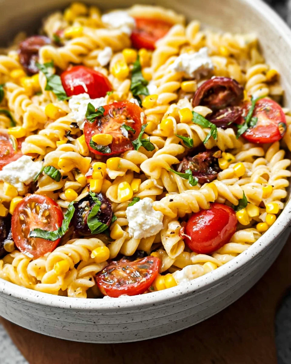 Corn and Tomato Pasta Salad