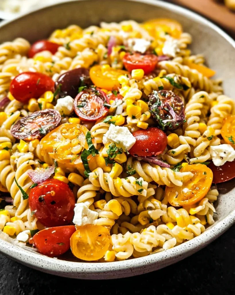 Corn and Tomato Pasta Salad