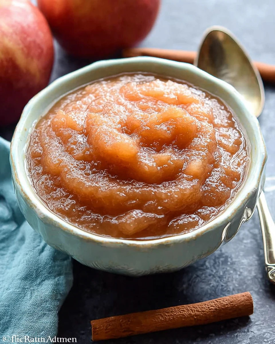 Crockpot Cinnamon Applesauce