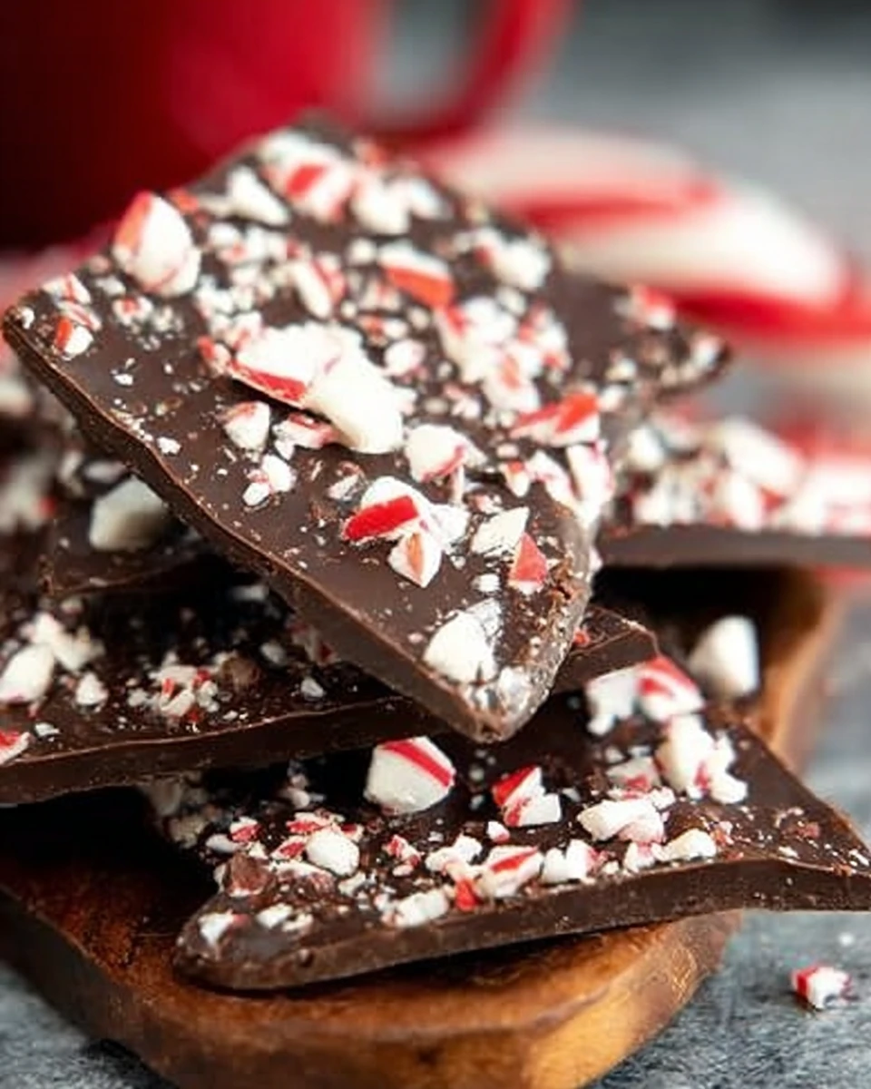Dark Chocolate Peppermint Bark