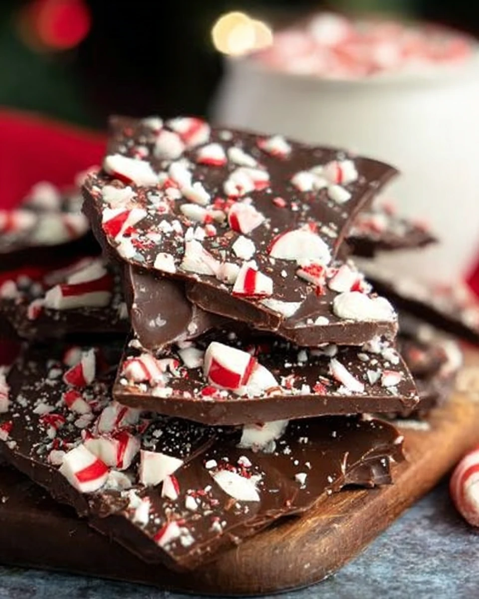 Dark Chocolate Peppermint Bark