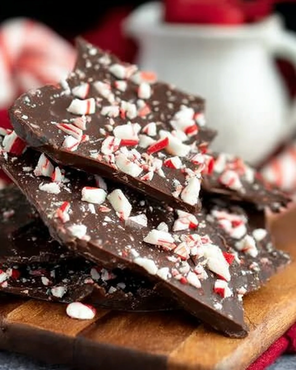 Dark Chocolate Peppermint Bark