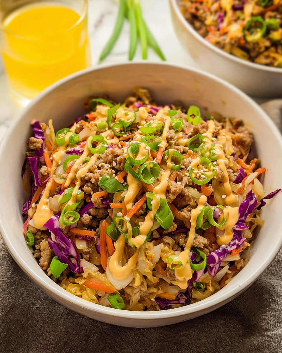 Easy Egg Roll in a Bowl
