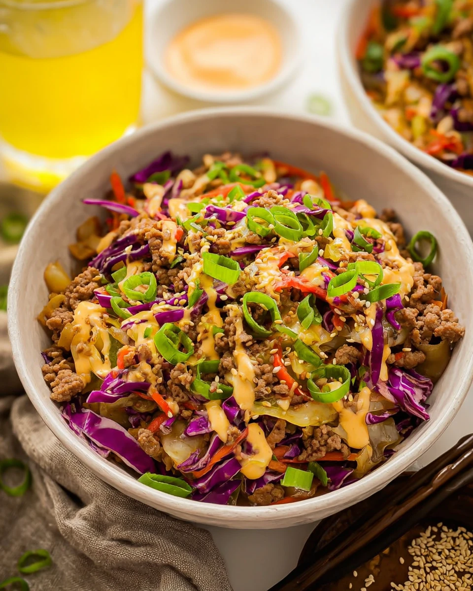 Easy Egg Roll in a Bowl