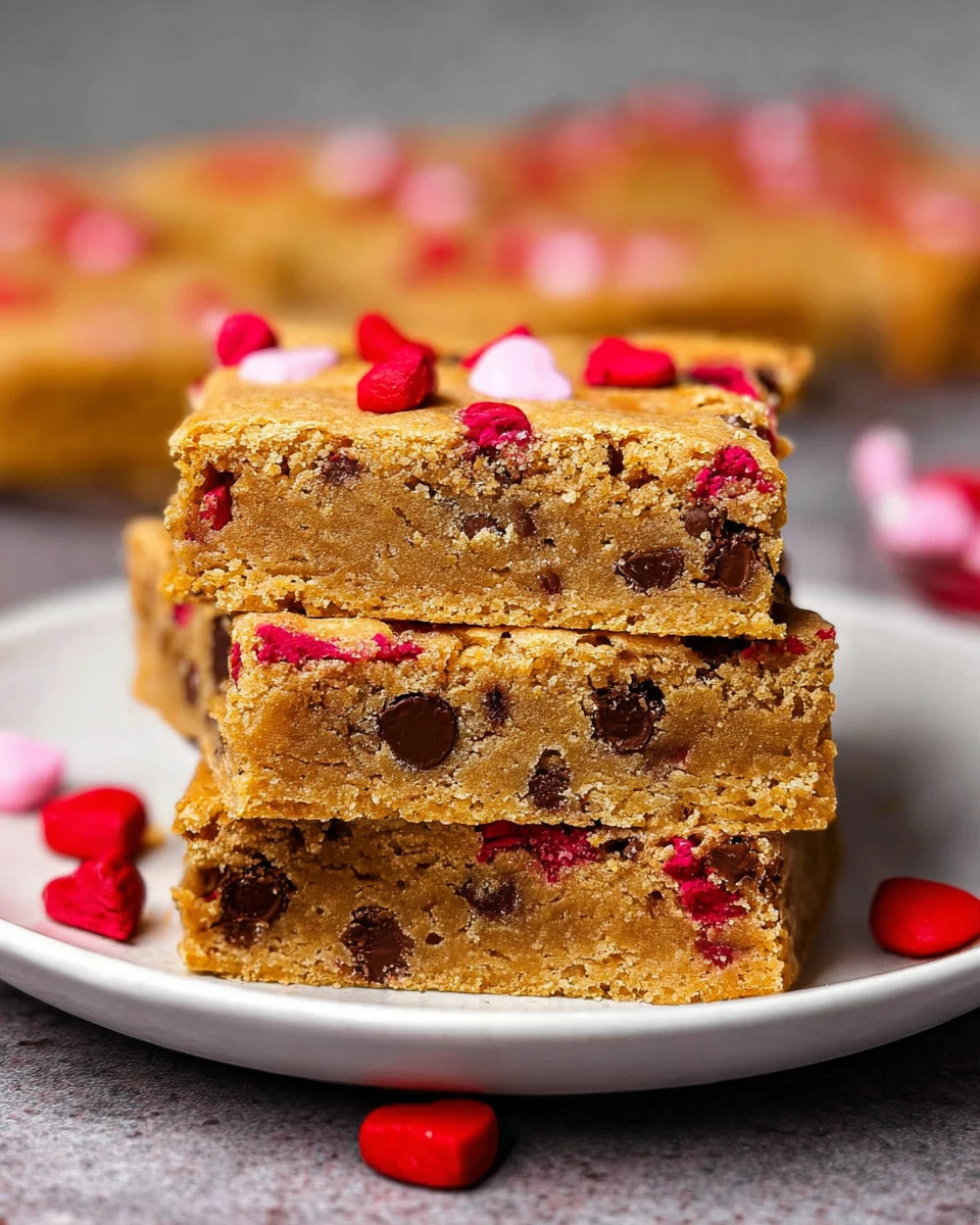 Easy Valentine Blondies