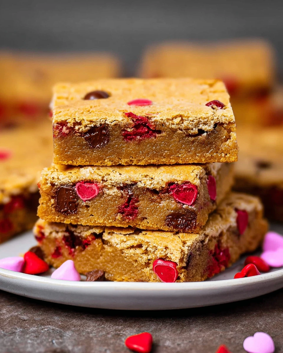 Easy Valentine Blondies