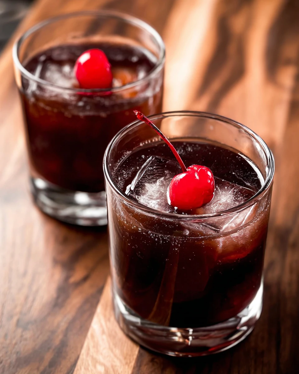 French Connection Cocktail with Black Cherry