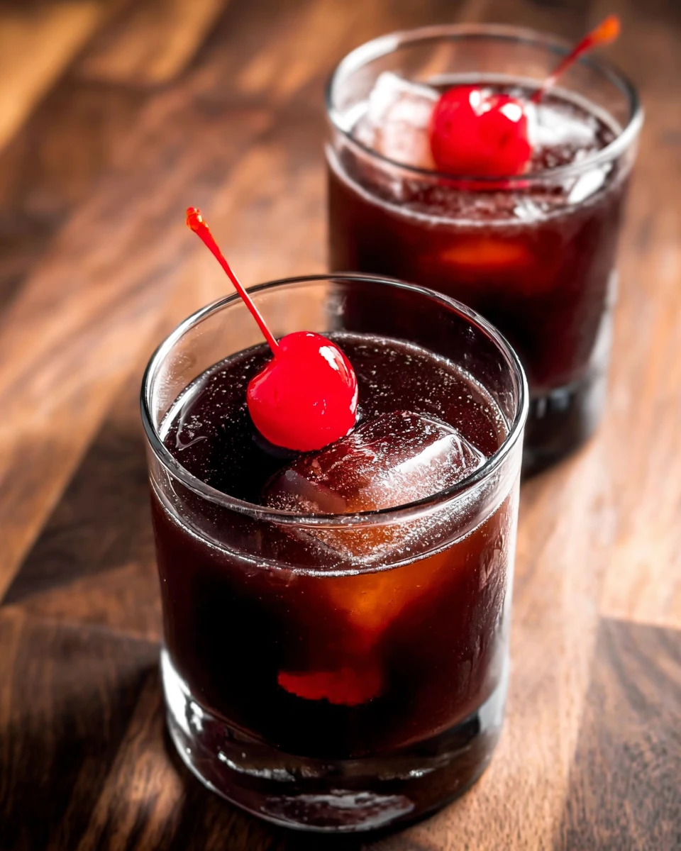 French Connection Cocktail with Black Cherry