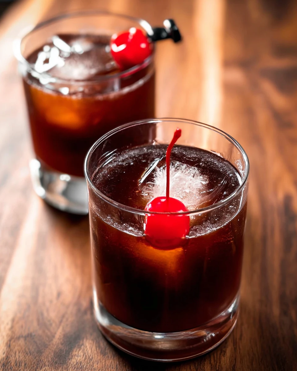 French Connection Cocktail with Black Cherry