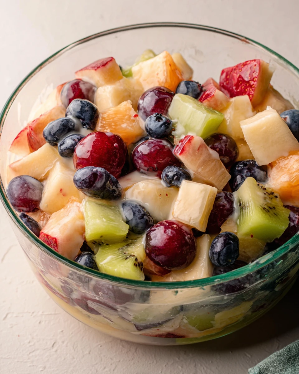 Fruit Salad with Condensed Milk